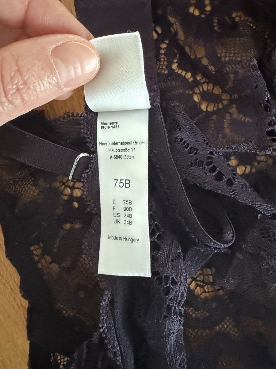 Hanro Altra biancheria intima: BH - Hanro - lila - 75B – Nuovo (secondo la descrizione) da Baar venduto da Colette18 2