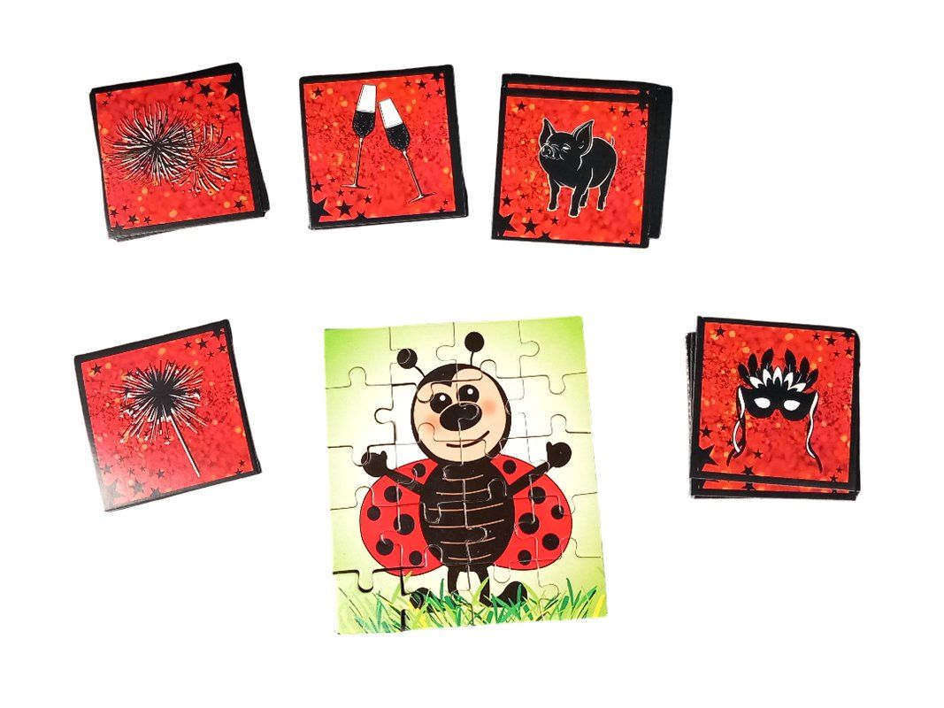 Puzzle: Kinder Marienkäfer-Puzzle & Memo-Spiel – Usato da Hünenberg venduto da Restwert_Zug