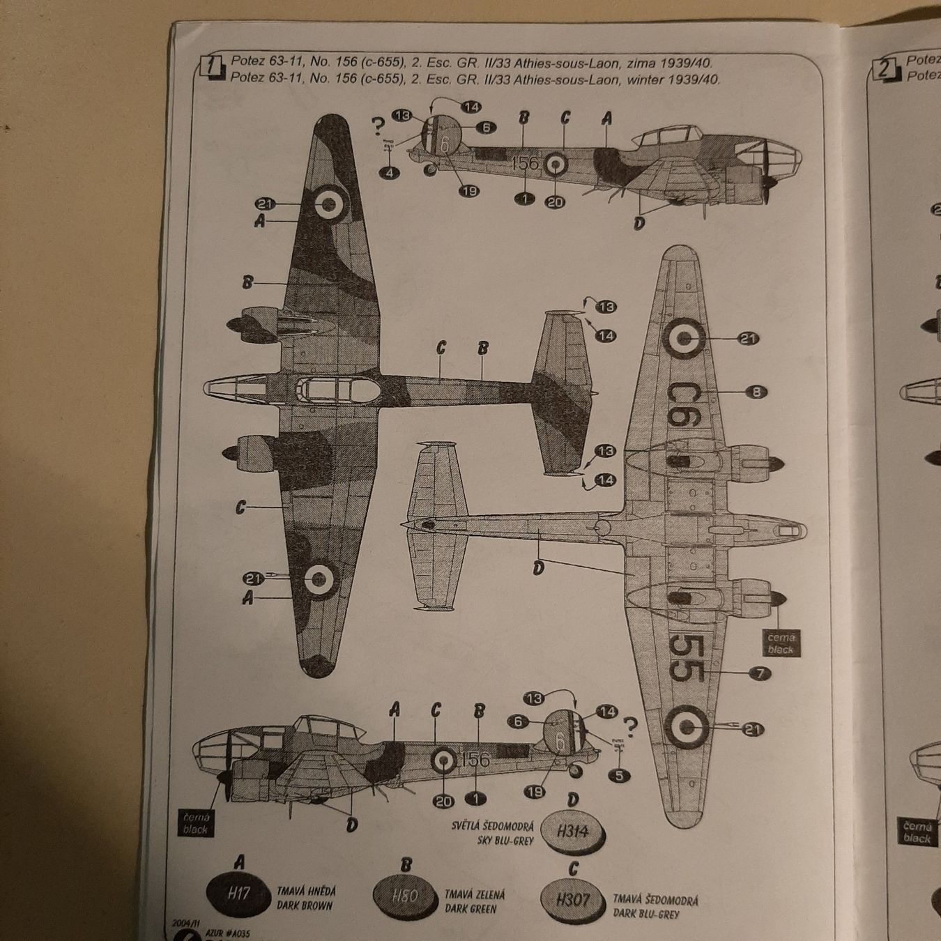 Kit di modellismo & Modellini statici: 983 ... Potez P. 63-11 ... Azur 035 – Nuovo (secondo la descrizione) da Bonstetten venduto da Benibanny59 1