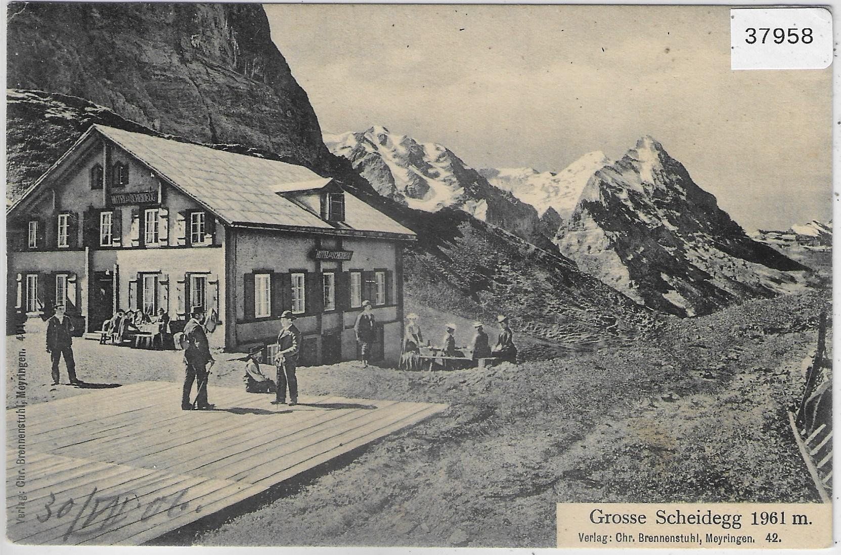 Cartoline postali: Grosse Scheidegg - animee belebt – Usato da Ettingen venduto da Kartenplanet
