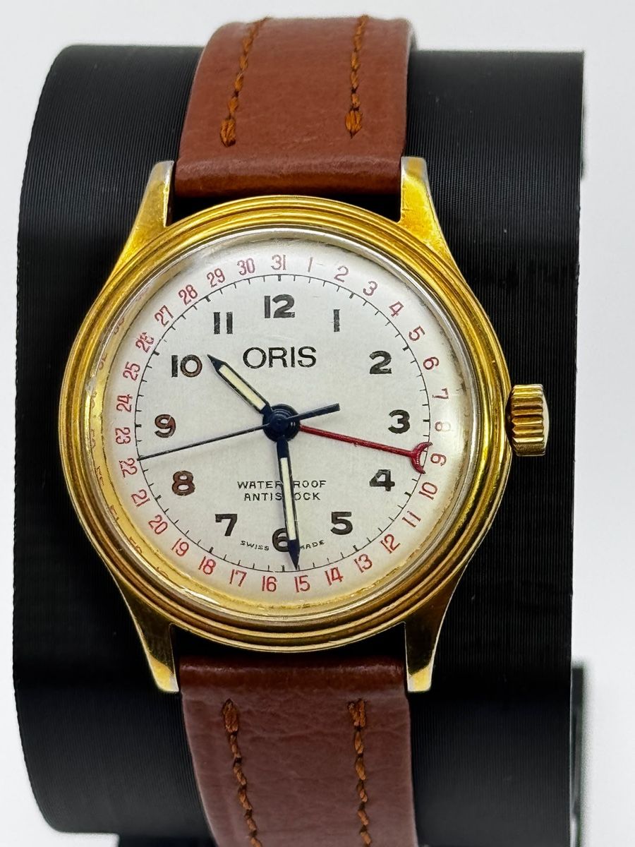 Oris Orologi: Vintage Oris Pointer Date Handaufzug Ref. 7285 - 31.5mm – Usato da Hunzenschwil venduto da MeliT