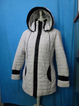 KHUJO JACKE MIT KAPUZE GR 38 40 ALTWEISS NEU KAPUZE STEPP