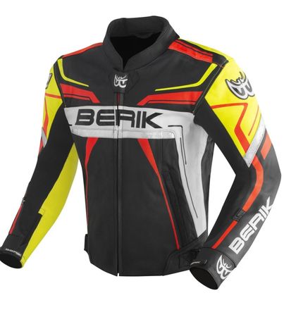 Berik Motorradjacke, Top Zustand, Grösse 52, Schwarz/Gelb