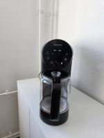 EcoViva water purifier black with glass carafe used