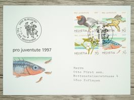 TR07 Enveloppe + Timbre Suisse 1997