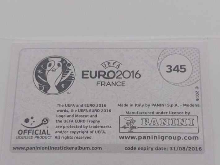 Panini Carte collezionabili: Spanien Manschaft Glitzerbild EM 2016 – Usato da Köniz venduto da Toyscollect 1