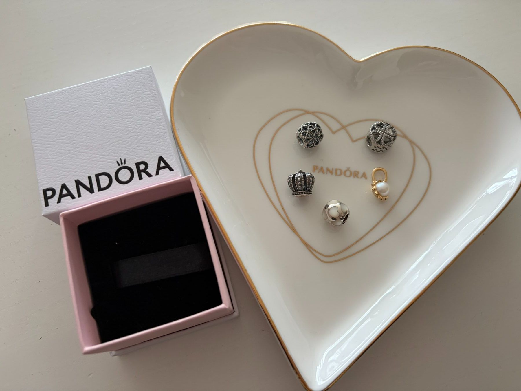 Pandora Ciondoli: Pandora Charms - Krone / Sonne / Herz – Nuovo (secondo la descrizione) da Othmarsingen venduto da Pandabaerchen