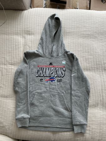 Buffalo Bills AFC Champions Hoodie Nike Grösse S Grau