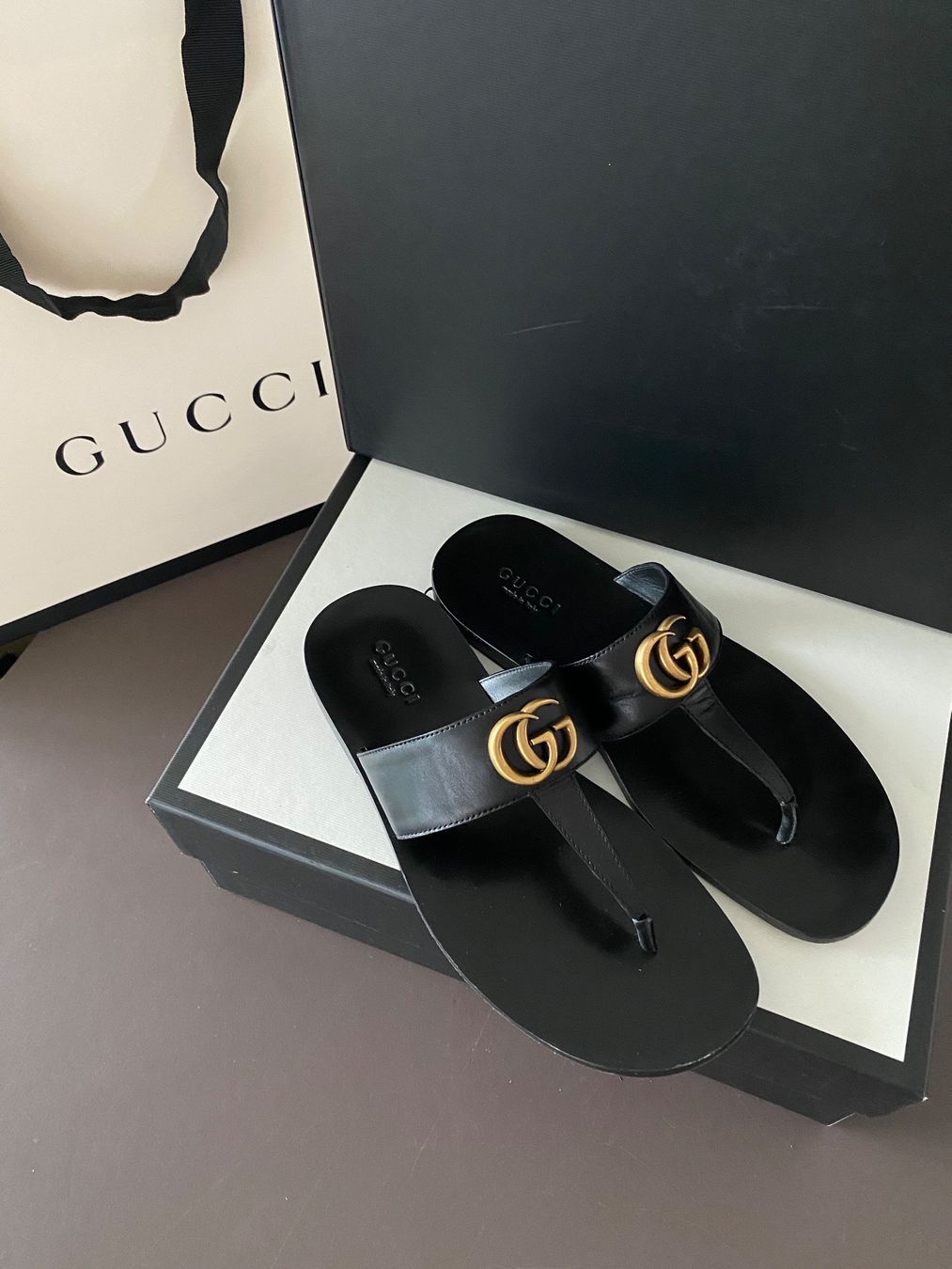 Gucci Herrenschuhe: Original Gucci GG Sandals in Black – Gebraucht aus Zürich von pas_9czf 2