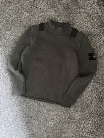 Stone Island Wool Sweater Grey-Green 
