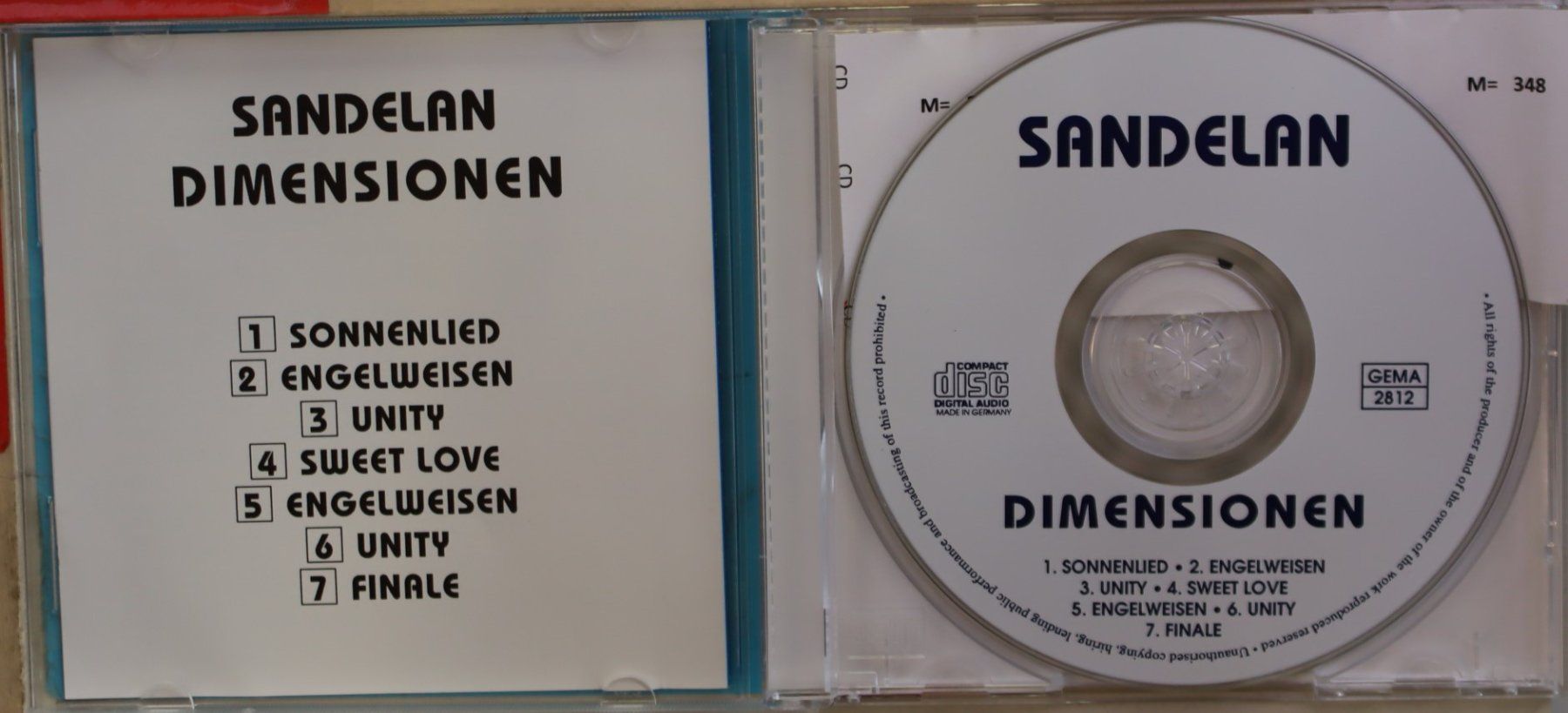 CD: Sandelan - Dimensionen – Usato da Luzern venduto da CONTENTI 1