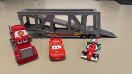 Cars Set McQueen Transporter + 2 Autos