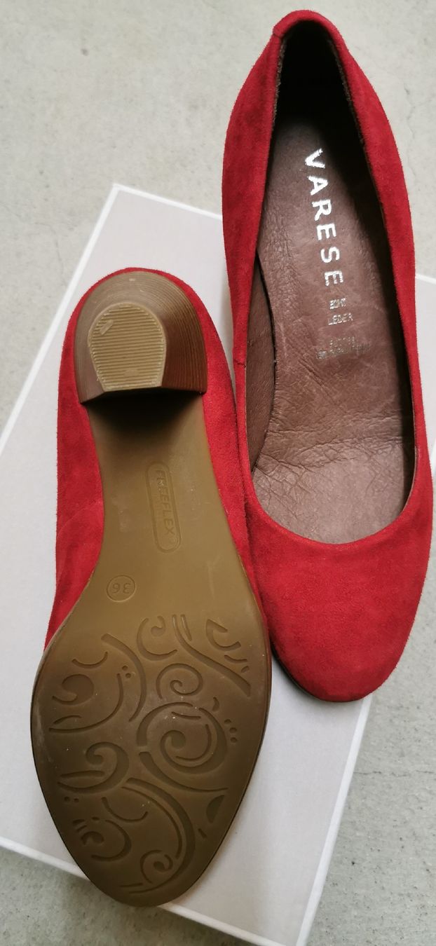 Scarpe da donna: Pumps 36, rot, Wildleder, neu – Nuovo (secondo la descrizione) da Effretikon venduto da Movie99 1