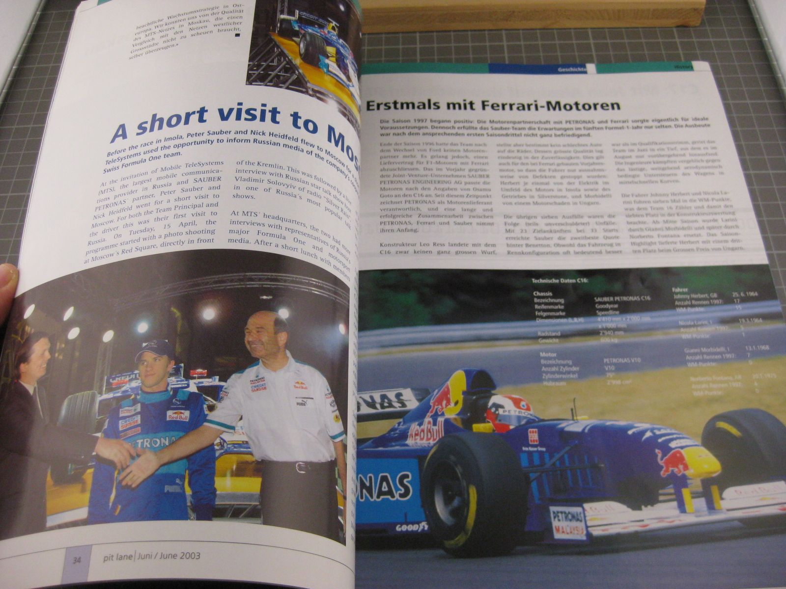 Livres: Pit Lane Sauber Petronas – D'occasion à Malters par Marosko 2