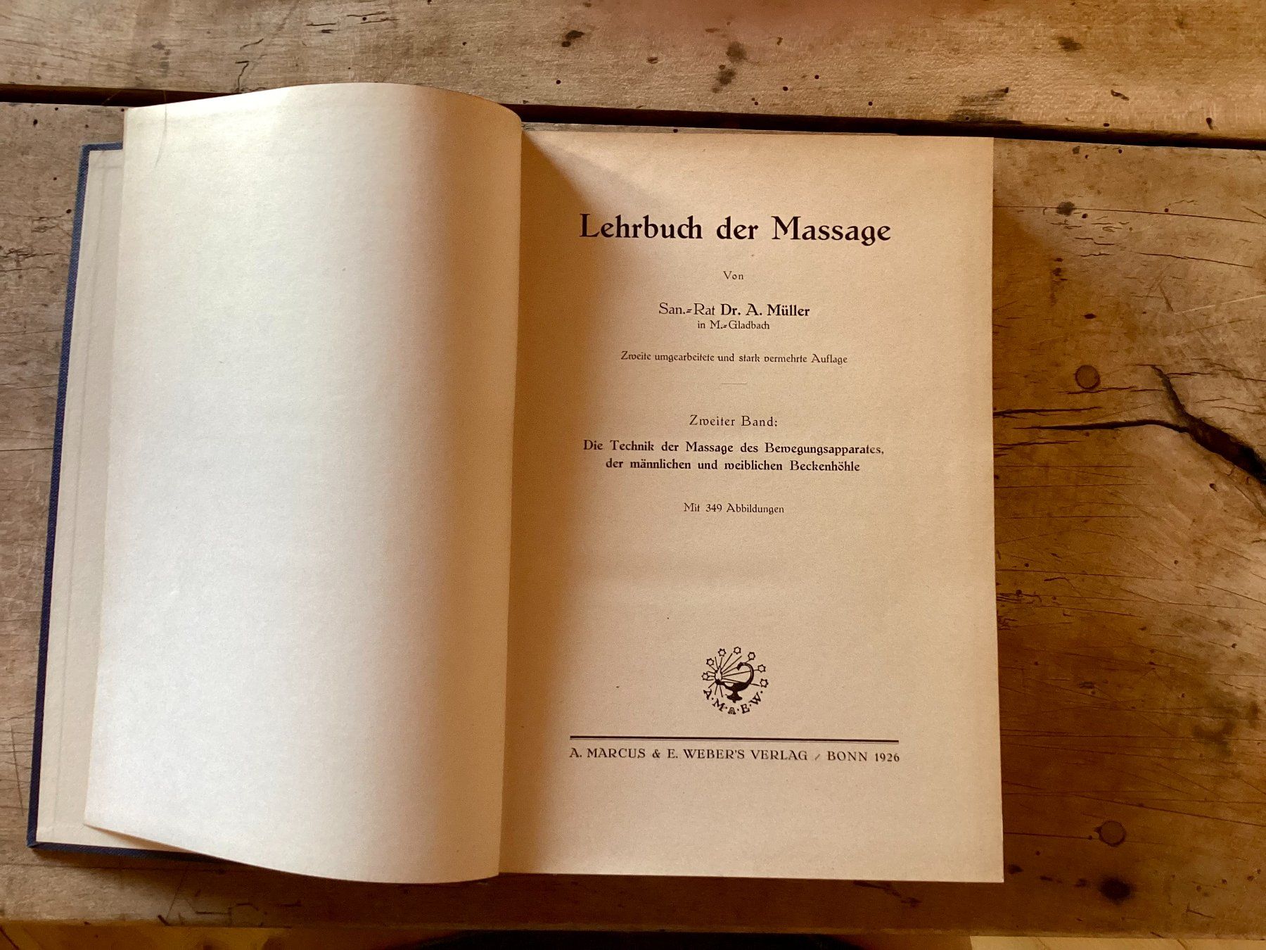 Libri: Dr. A. Müller: Lehrbuch der Massage – Usato da Ronco sopra Ascona venduto da R66sA22 1