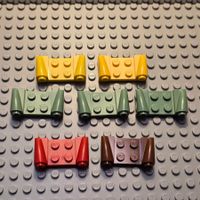 Lego 7x Platte 2x4 mit front licht (93590)