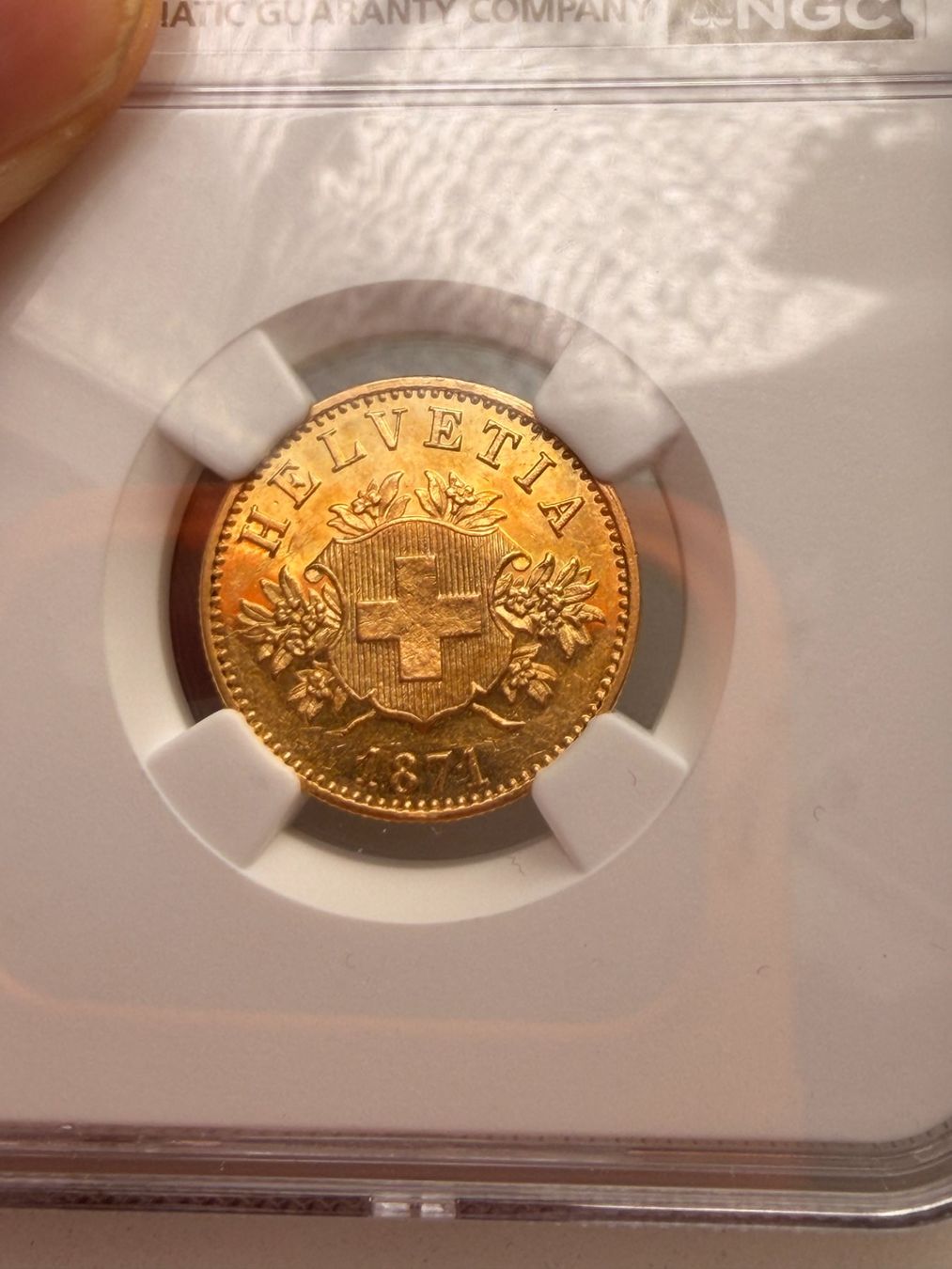 Alle Münzen: Schweiz 1871 Wappenprobe – Gebraucht aus Bern von numismatictops 2
