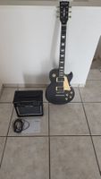 E-Gitarre Harley Benton Set mit Verstärker schwarz