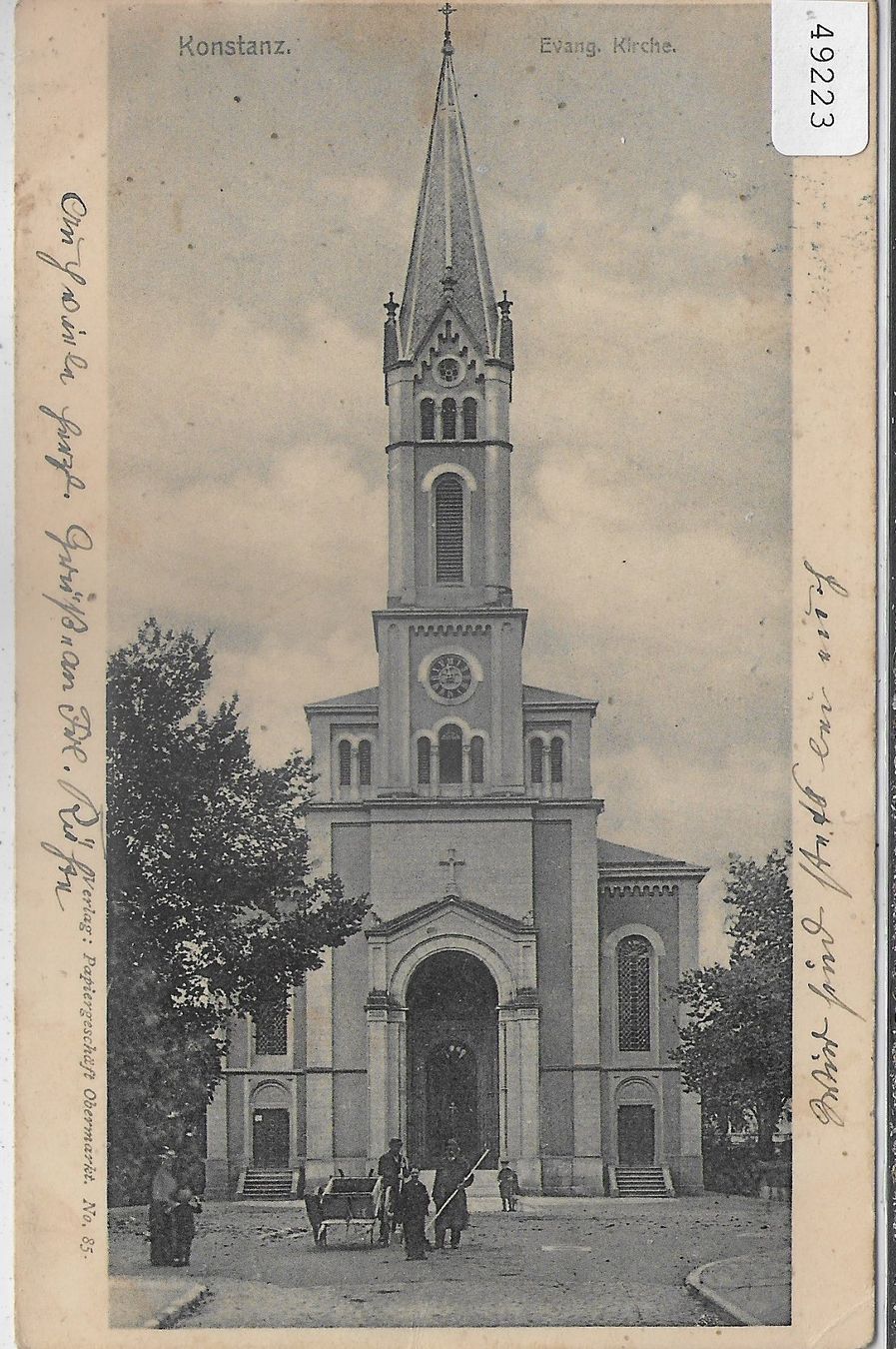 Cartes postales: Konstanz - Evang. Kirche – D'occasion à Ettingen par Kartenplanet