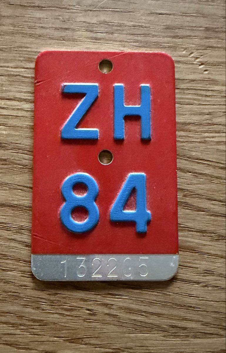Insegne: Fahrrad Nummernschild – Usato da Kloten venduto da silvaplana19