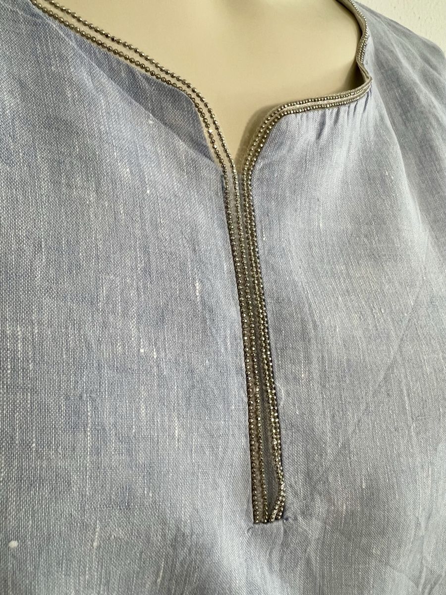 Robes: Rene Lezard hellblaues Leinenkleid Gr.36  – D'occasion à Basel par Bettybooo 1