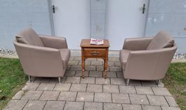Zwei Sessel Movie Intertime aus Braun Leder