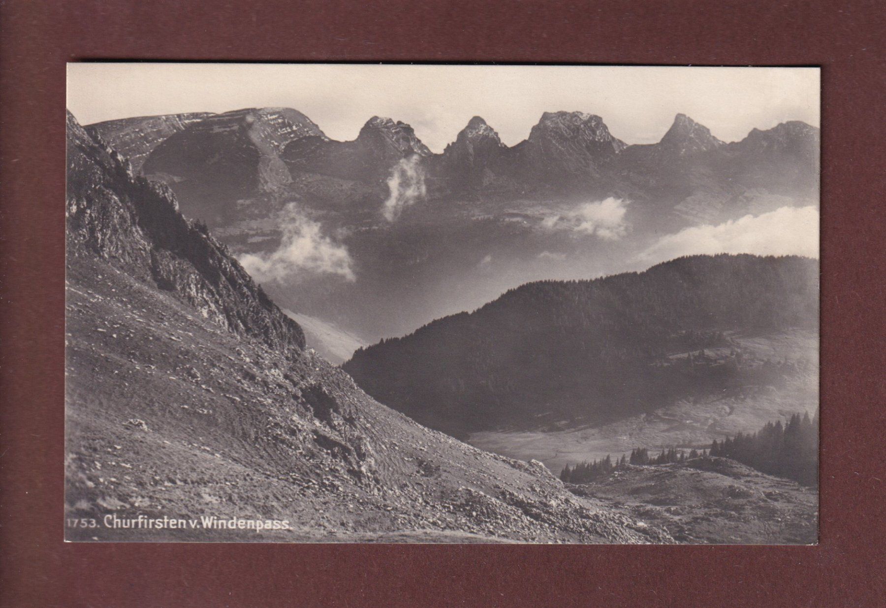 Cartoline postali: CHURFIRSTEN - Windenpass – Usato da Pully venduto da nicecards