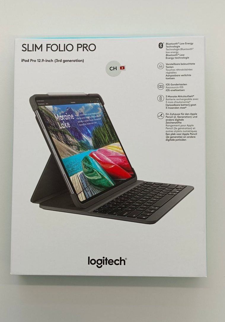 Logitech Claviers: Logitech Slim Folio Pro Case Keyboard iPad Pro neu – Neuf avec emballage d'origine à Zürich par 2hip2bsquare