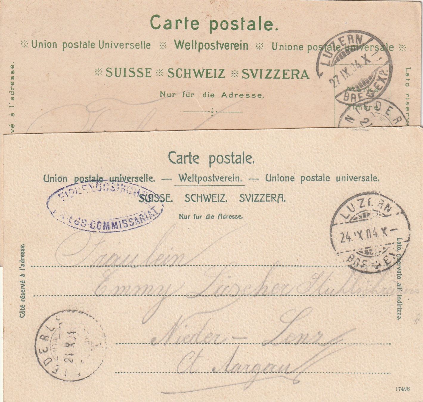 Cartoline postali: 2 Ak Luzern – Usato da Rorschacherberg venduto da fratovi2 1