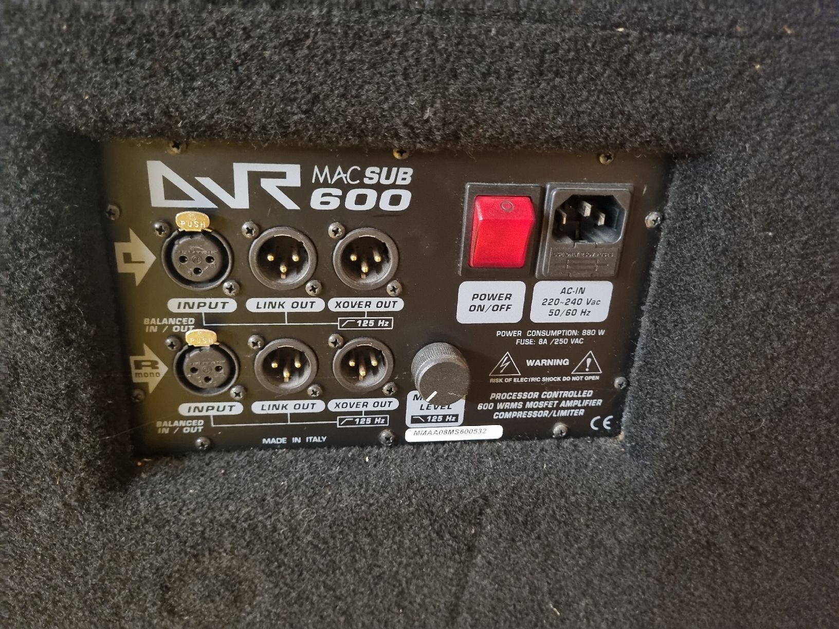Casse acustiche: DNR MAC SUB 600 Subwoofer mit eingebautem Verstärke – Usato da Murten venduto da Musicrent