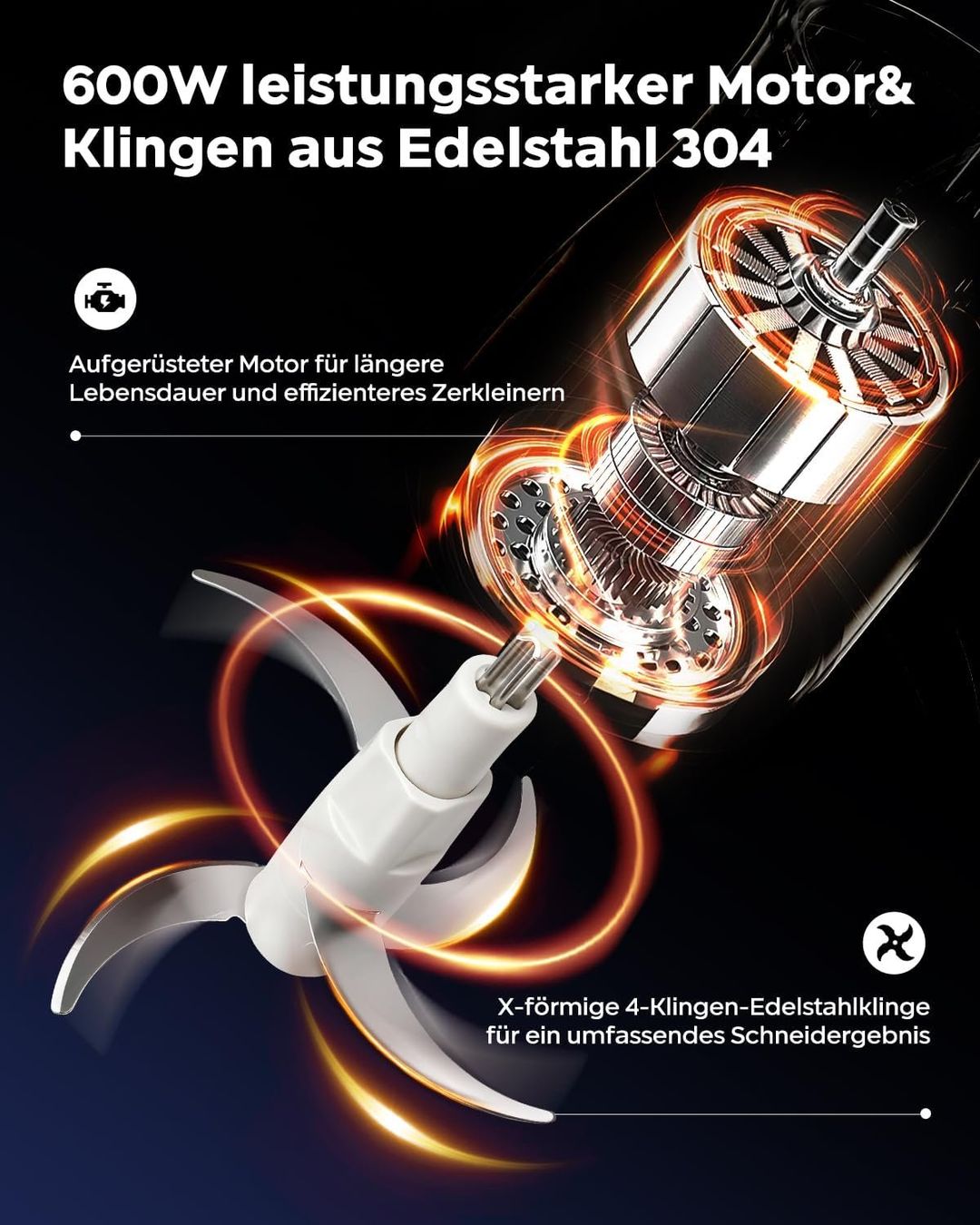 Elettrodomestici da cucina: Elektrischer Fleischzerkleinerer mit Glasbehälter – Nuovo e nell'imballaggio originale da Herisau venduto da Senn24 5