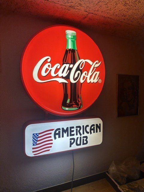 Lampen: COCA-COLA LEUCHTREKLAME AMERICAN PUB – Gebraucht aus Ostermundigen von wini63 2