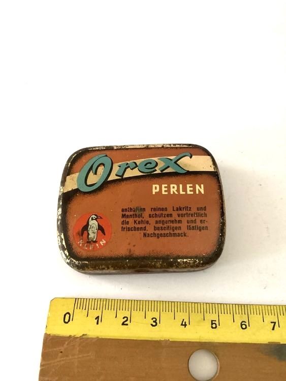 Barattoli: Antike Blechdose OREX Perlen – Usato da Eglisau venduto da mar_5rn2 3