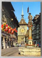 Bern - Schützenbrunnen und Zeitglockenturm