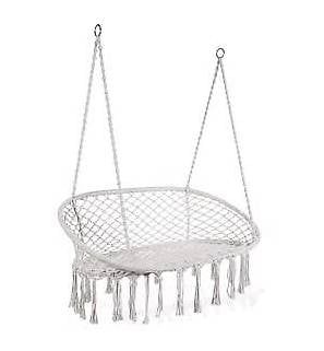 Poltrone pensili da giardino: Fauteuil double suspendu en macramé – Usato da Cheyres venduto da fra_s5v7