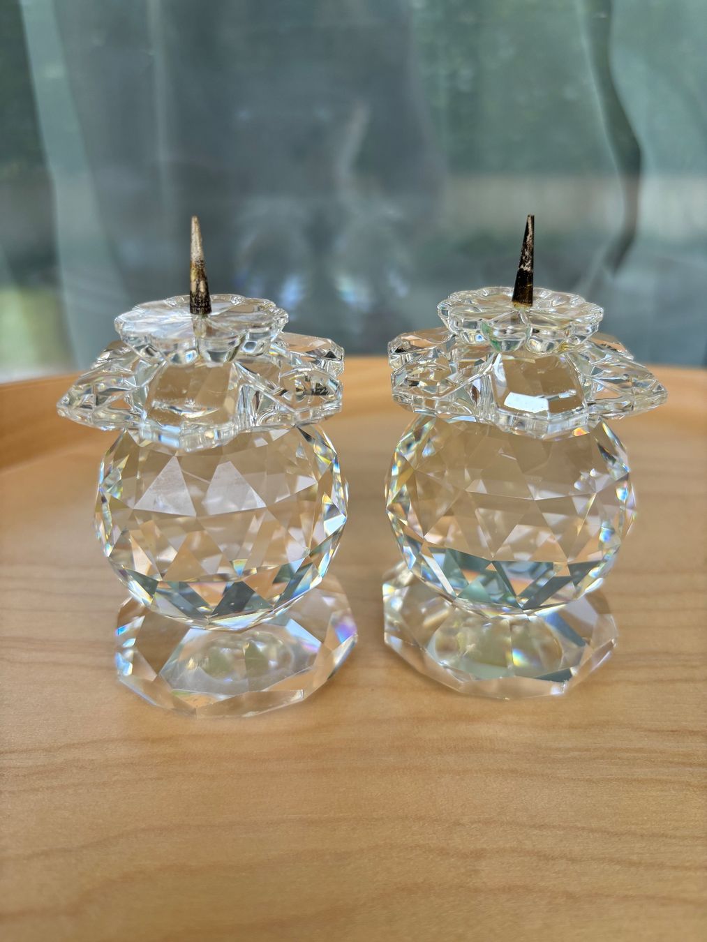 Swarovski Portacandele: Swarovski crystal vintage candle holders – Usato da Steinhausen venduto da ChromeVintage 9