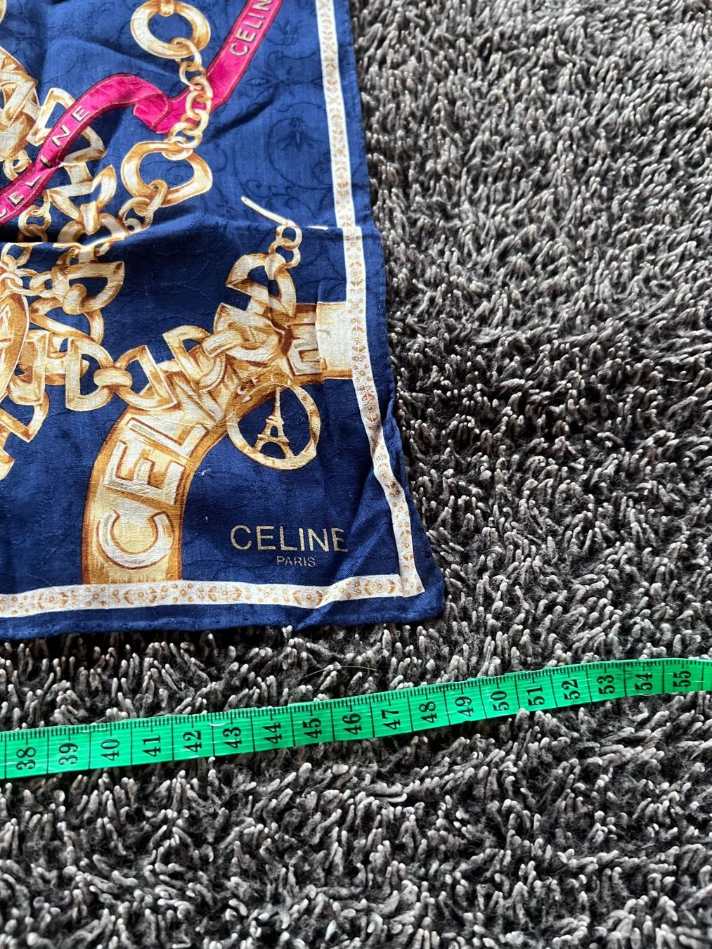 Celine Foulard & Sciarpe: Celine Tuch Baumwolle 48x48 cm – Usato da Winterthur venduto da Dejv 3