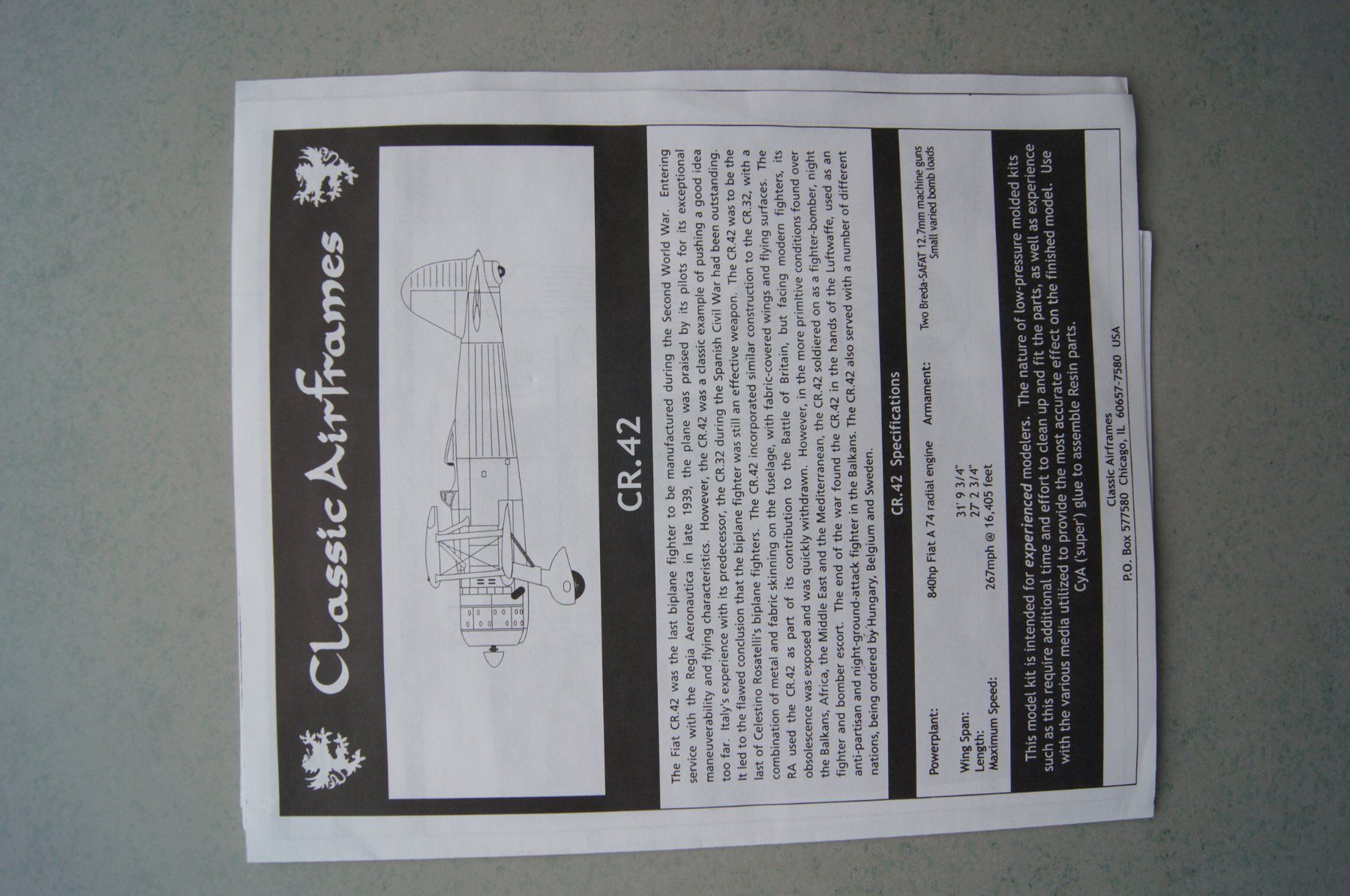 Modellbausätze & Standmodelle: FIAT CR.42 Falco 1/48 – Neu (gemäss Beschreibung) aus Bözen von jackieoh 2