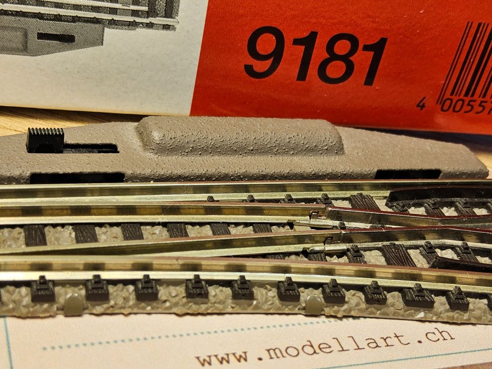 Fleischmann 9181 _ Elektro Weiche rechts _ in OVP _ Spur N (Gebraucht ...