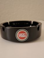 Lucky Strike Werbe-Aschenbecher Schwarz Vintage
