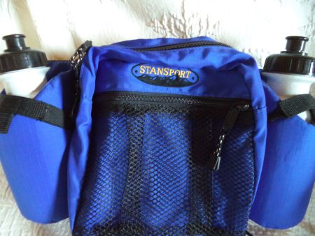 New Stansport waist bag - inside/outside pockets & 2 bottles