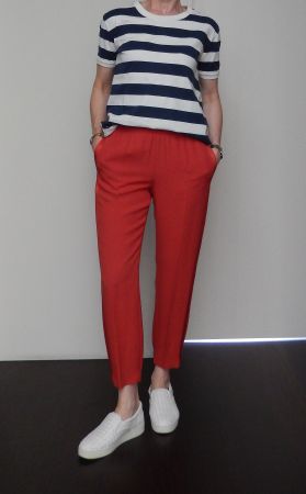 Orig. AGNONA Knöchelhose in Rot Gr. XS NP 710.--
