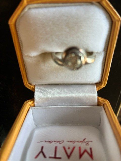 Anelli: bague argent 925 avec pierre blanche TDD 53 – Usato da Evilard venduto da nenette01 3