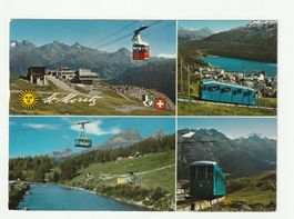 Postkarte St. Moritz Bergbahnen Corvigilabahn Signalbahn