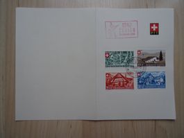 PTT-Bögli Bundesfeier 1945 mit Automobil-Poststempel