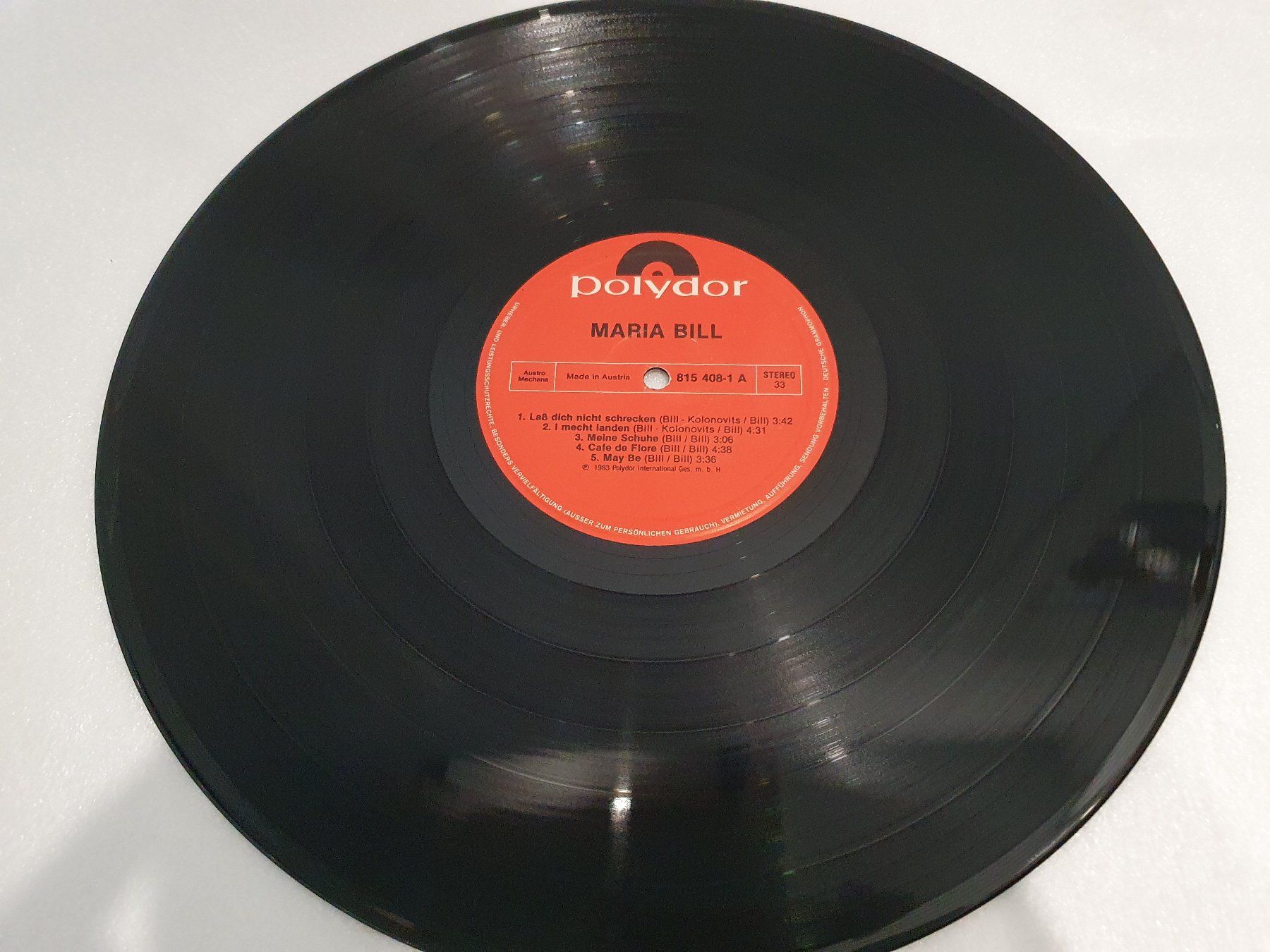 Schallplatten: Maria Bill – Maria Bill – Gebraucht aus Uster von Vinyl-Leidenschaft 3