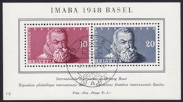 SBK-Nr. W31 (IMABA 1948 Basel, gelbe Gummierung) ET-Stempel