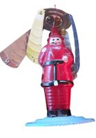 Blechspielzeug Weihnachtsmann 1950er