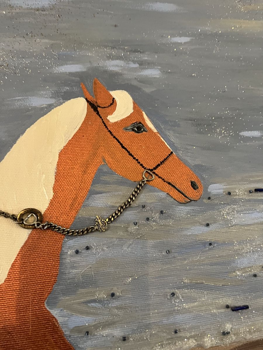Foto & Immagini: Gemälde Bild painting Horse Pferd – Usato da Oberengstringen venduto da Baby_Fashion