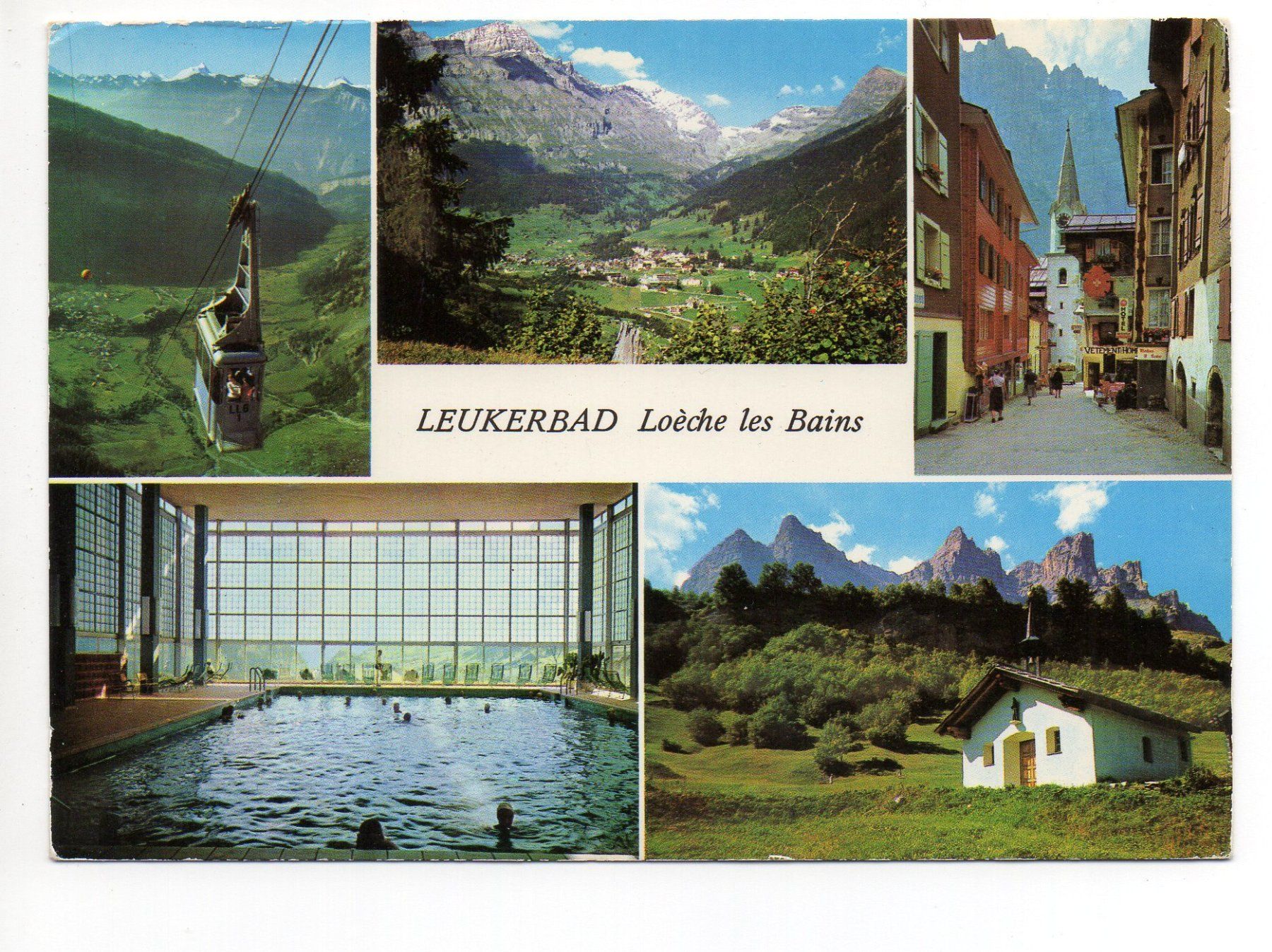 Cartoline postali: LEUKERBAD Luftseilbahn Leuk-Leukerbad – Usato da Jona venduto da philajona